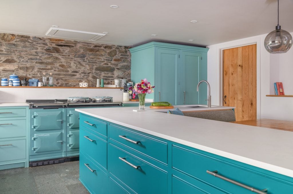 Tiffany Blue Bespoke Kitchen